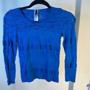 Blue Lace Women's Top
